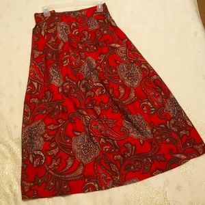 Kathie Lee Retro Floor Length Dress Skirt